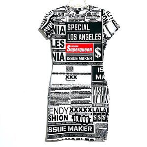 Fashion Nova Tabloid Tease T-Shirt Mini Dress